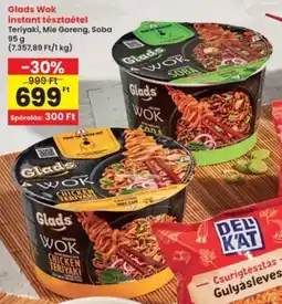 Interspar Glads Wok instant tésztaétel ajánlat