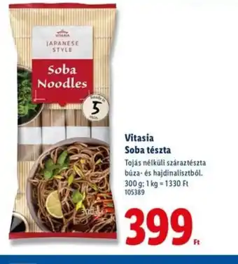 Lidl Vitasia Soba tészta ajánlat