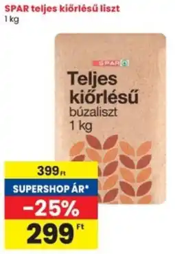 Interspar SPAR teljes kiőrlésű liszt ajánlat
