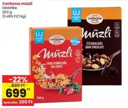 Interspar Cerbona müzli ajánlat