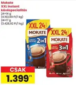 Interspar Mokate XXL instant kávéspecialitás ajánlat