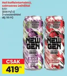 Interspar Hell koffeintartalmú, szénsavas üdítőital ajánlat