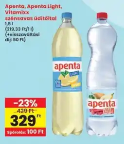 Interspar Apenta, Apenta Light, Vitamixx szénsavas üdítőital ajánlat