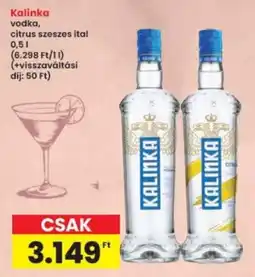 Interspar Kalinka vodka ajánlat