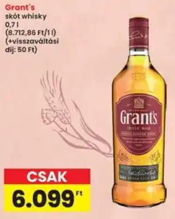 Interspar Grant's skót whisky ajánlat