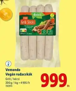 Lidl Vemondo Vegán rudacskák ajánlat