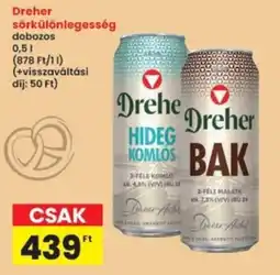 Interspar Dreher sörkülönlegesség ajánlat