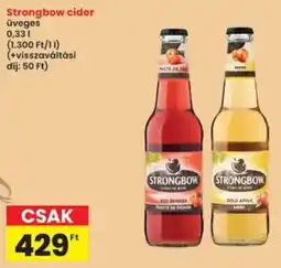 Interspar Strongbow cider ajánlat