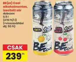 Interspar BE(er) Cool alkoholmentes, ízesített sör ajánlat