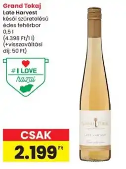 Interspar Grand Tokaj Late Harvest ajánlat