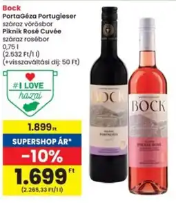 Interspar Bock PortaGéza Portugieser, Piknik Rosé Cuvée ajánlat