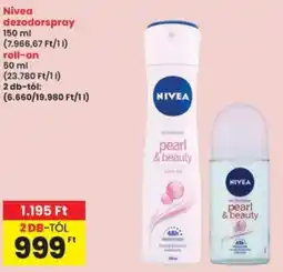 Interspar Nivea dezodorspray / roll-on ajánlat