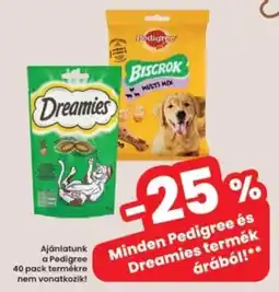 Interspar Pedigree és Dreamies termék ajánlat
