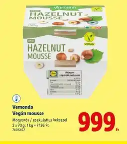 Lidl Vemondo Vegán mousse ajánlat