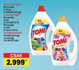 Interspar Tomi mosópor / mosószergél / mosókapszula ajánlat