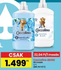 Interspar Coccolino öblítő ajánlat