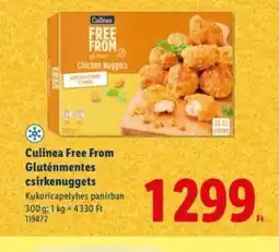 Lidl Culinea Free From csirkenuggets ajánlat