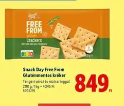 Lidl Snack Day Free From Gluténmentes kréker ajánlat
