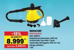 Interspar SENCOR Gőztisztító SSC 3001YL ajánlat