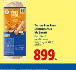 Lidl Tastino Gluténmentes bio bagett ajánlat