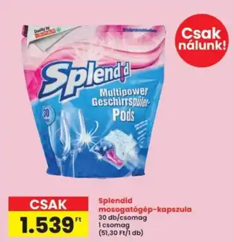 Interspar Splendid mosogatógép-kapszula ajánlat