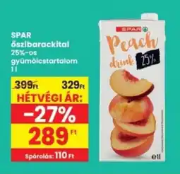 Interspar SPAR őszibarackital ajánlat