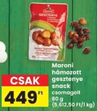 Interspar Maroni hámozott gesztenye snack ajánlat