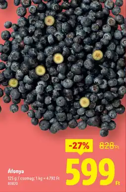 Lidl Áfonya ajánlat