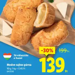 Lidl Medve sajtos párna ajánlat