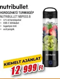 Expert nutribullet. Hordozható turmixgép Nutribullet NBP003.B ajánlat