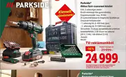 Lidl PARKSIDE Akkus fúr-csavaroz készlet ajánlat