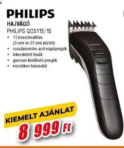 Expert Hajvágó Philips QC5115/15 ajánlat