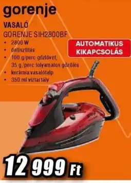 Expert Vasaló Gorenje SIH2800BF ajánlat