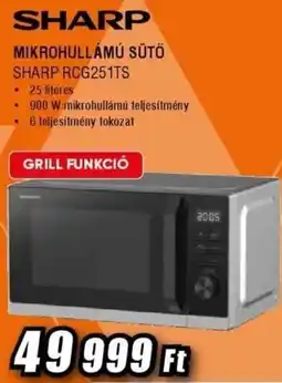 Expert Mikrohullámú sütő Sharp RCG251TS ajánlat
