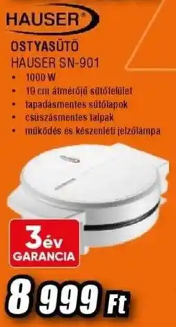 Expert Ostyasütő Hauser SN-901 ajánlat