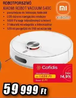 Expert Xiaomi Robot Vacuum S40C ajánlat