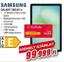 Expert SAMSUNG Galaxy TAB A11+ ajánlat