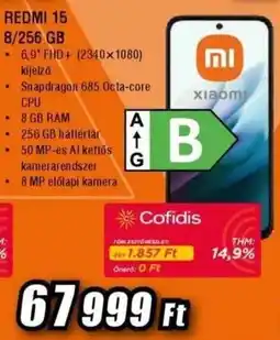 Expert XIAOMI Redmi 15 8/256 GB ajánlat