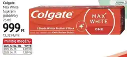 DM Colgate Max White fogkrém ajánlat