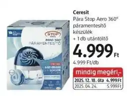 DM Ceresit Pára Stop Aero 360° páramentesítő készülék ajánlat