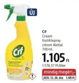 DM Cif Cream tisztítóspray citrom illattal ajánlat