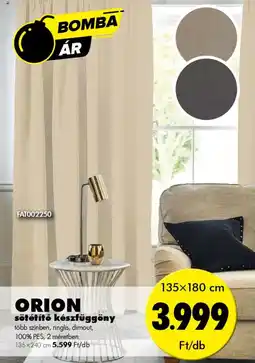 Diego Orion sötétítő készfüggöny ajánlat