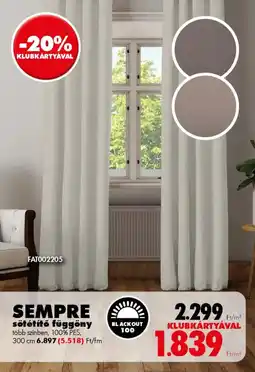 Diego Sempre sötétítő függöny ajánlat