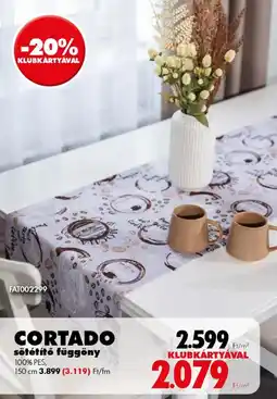 Diego Cortado sötétítő függöny ajánlat