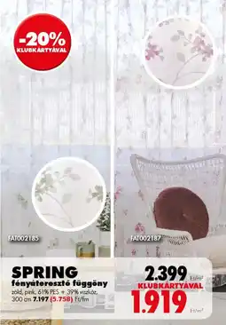 Diego Spring fényáteresztő függöny ajánlat