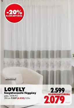 Diego Lovely fényáteresztő függöny ajánlat