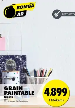 Diego Grain paintable tapéta ajánlat