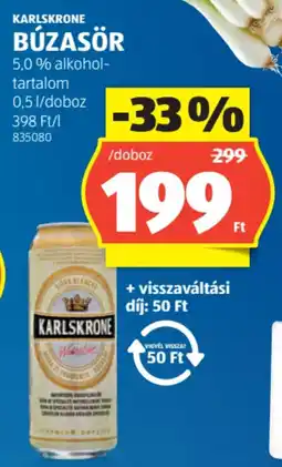 ALDI Karlskrone búzasör ajánlat