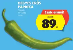 ALDI Hegyes erős paprika ajánlat