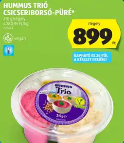 ALDI Hummus Trió csicseriborsó-püré ajánlat